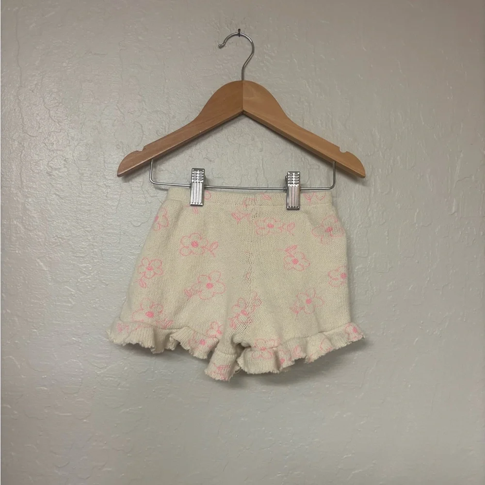 $14 ADD ON zara hot pink cream shorts 12-18M Hanna Andersson Mini Boden Baby Gap